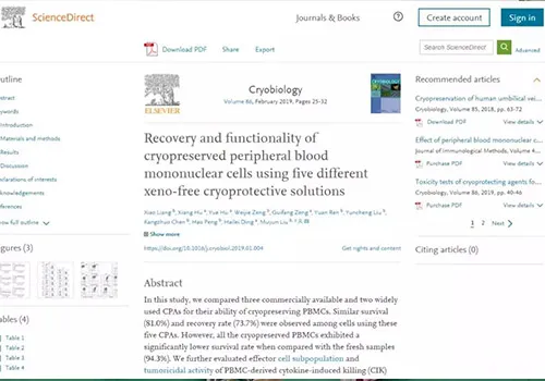 Good News | Beike Biotech R&D Team Publishes SCI Journal Paper, Continuing to Explore and Break Through in Cell Preparation and Storage Technology!
