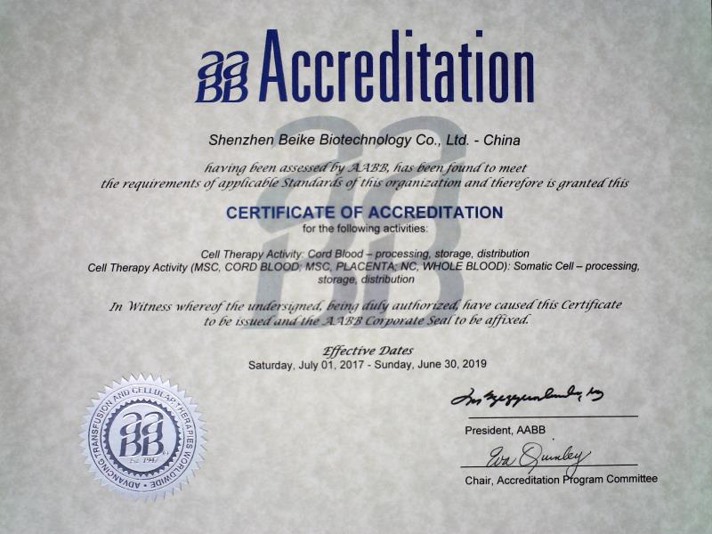 Beike Biotechnology's Shenzhen Facility Earns AABB Accreditation ...